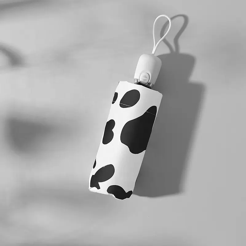 Cow Pattern Automatic Five-Folding Umbrella