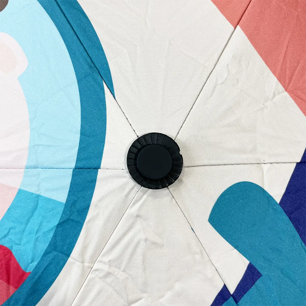 Portable Five-Folding Umbrella for Stylish Outdoor Activities in Purple