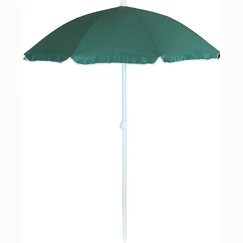 6.5Ft Foldable Army Green Beach Umbrella with Tilt
