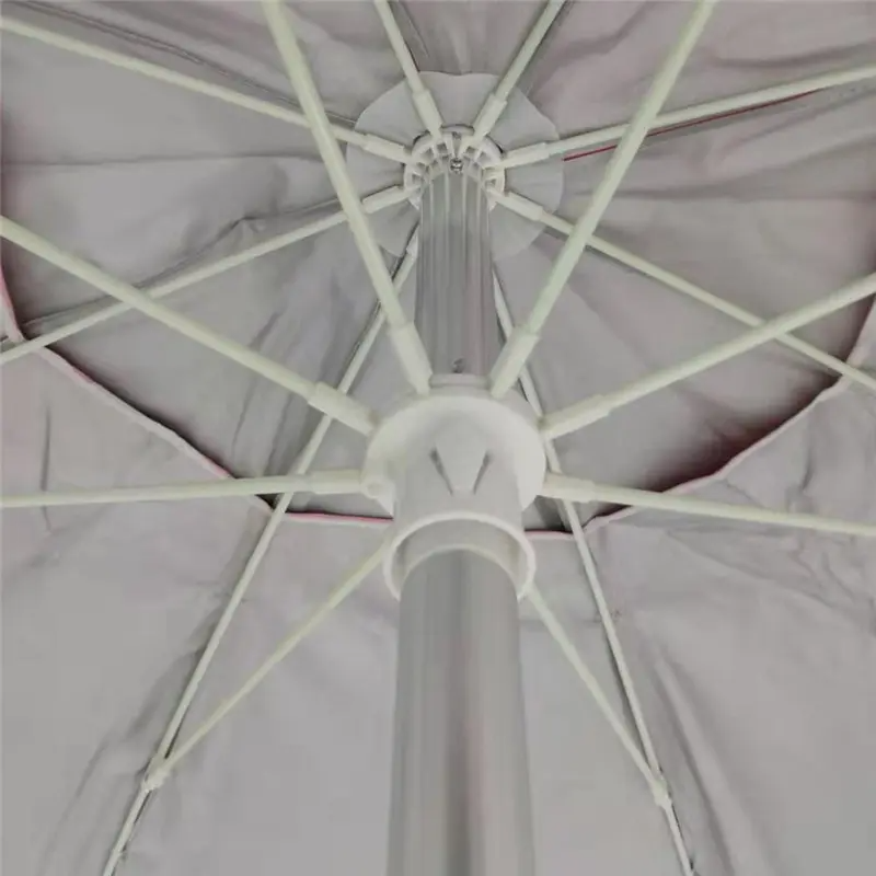 2-Meter Outdoor Sunshade Umbrella with Printed Cotton and Tassels