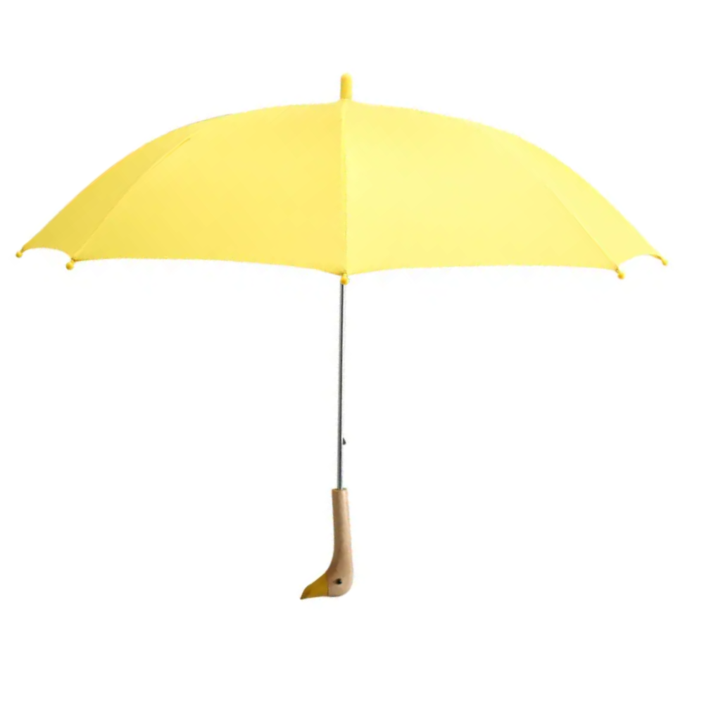 Cute Duck Head  Umbrella -19inch, Manual Open, Yellow