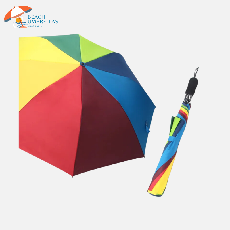 Dual Folding Beach Umbrellas