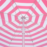 Portable Pink Stripe Outdoor Beach Umbrella