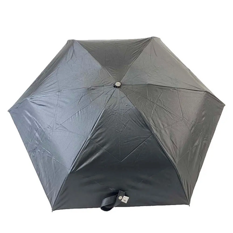 Portable Black Five-Folding Mini Umbrella with Manual Open