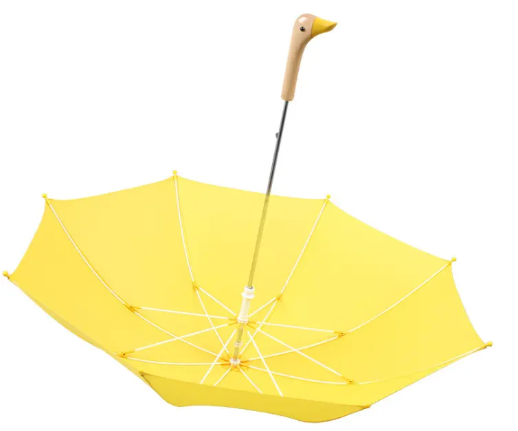 Cute Duck Head  Umbrella -19inch, Manual Open, Yellow