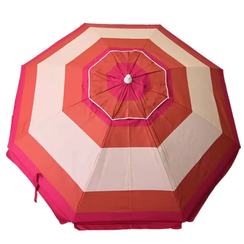 Portable Large Beach Umbrella: Windproof, Folding, with Tilt Feature