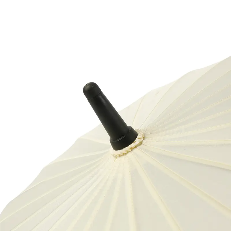 Stylish 27-Inch Big Size Straight Umbrella with 24 Ribs and Leather Handle