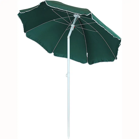 6.5Ft Foldable Army Green Beach Umbrella with Tilt