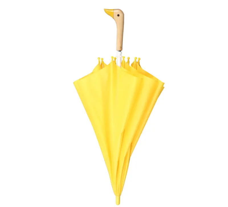 Cute Duck Head  Umbrella -19inch, Manual Open, Yellow