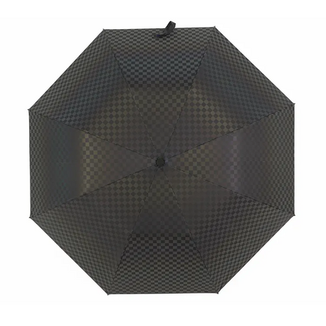 22-Inch Auto Open Windproof Dual-Folding Portable Umbrella with 8 Ribs-Black