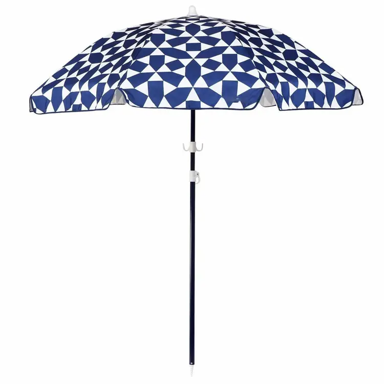 Best-Selling Outdoor Beach Umbrella with Sand Holder-Blue