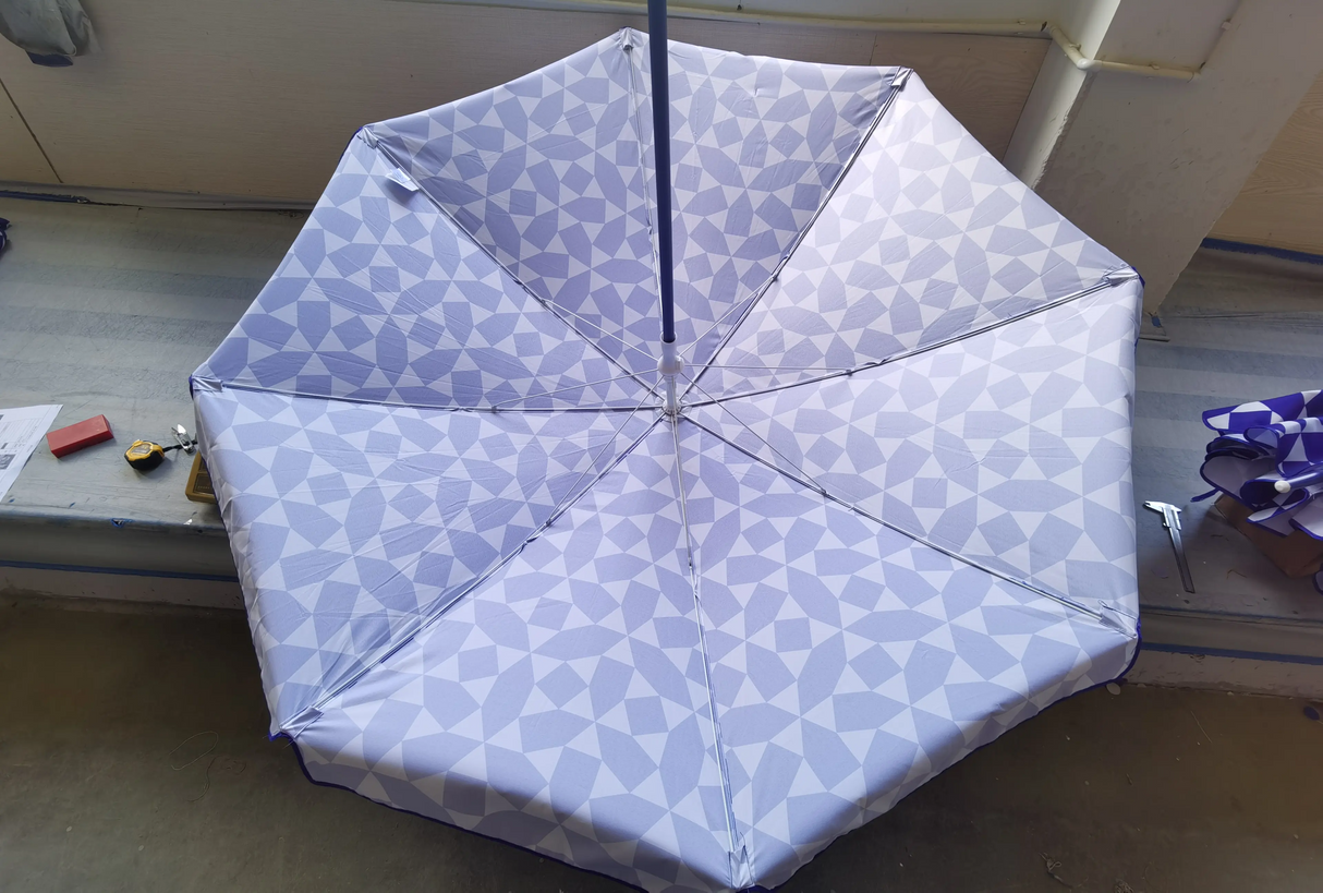 Best-Selling Outdoor Beach Umbrella with Sand Holder-Blue