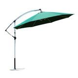 Waterproof Dark Green Beach Umbrella - 8 Ribs Folding Aluminum Parasol